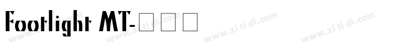 Footlight MT字体转换